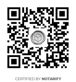 QR Code certificazione Notarify