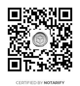 QR Code certificazione Notarify