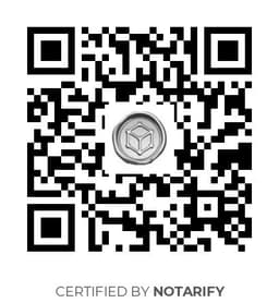 QR Code certificazione Notarify