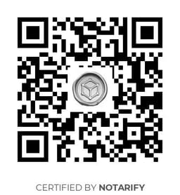 QR Code certificazione Notarify