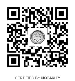 QR Code certificazione Notarify