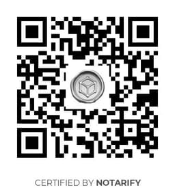QR Code certificazione Notarify