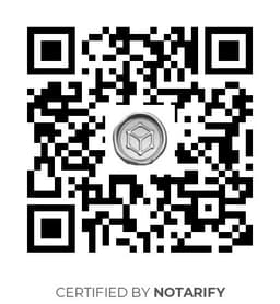 QR Code certificazione Notarify
