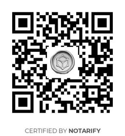 QR Code certificazione Notarify