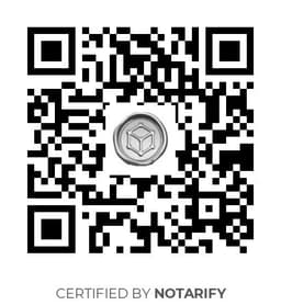 QR Code certificazione Notarify