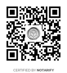 QR Code certificazione Notarify
