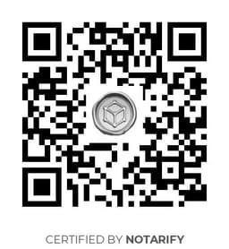 QR Code certificazione Notarify