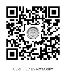 QR Code certificazione Notarify