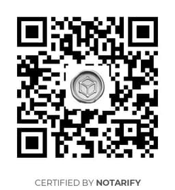 QR Code certificazione Notarify