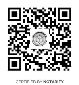 QR Code certificazione Notarify