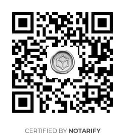 QR Code certificazione Notarify