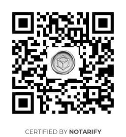 QR Code certificazione Notarify