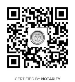 QR Code certificazione Notarify