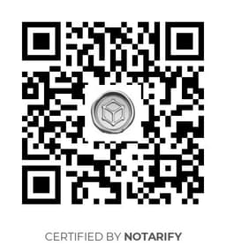 QR Code certificazione Notarify