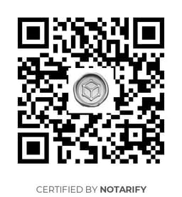 QR Code certificazione Notarify