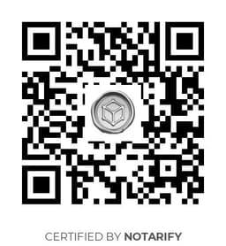 QR Code certificazione Notarify