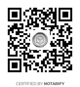 QR Code certificazione Notarify