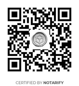 QR Code certificazione Notarify
