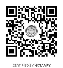 QR Code certificazione Notarify