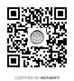 QR Code certificazione Notarify
