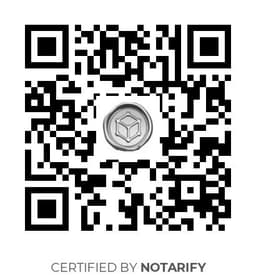 QR Code certificazione Notarify