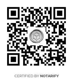 QR Code certificazione Notarify