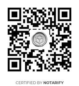 QR Code certificazione Notarify