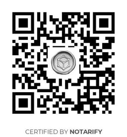 QR Code certificazione Notarify