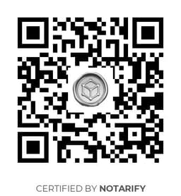 QR Code certificazione Notarify