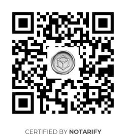 QR Code certificazione Notarify