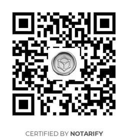 QR Code certificazione Notarify