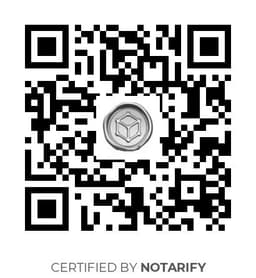 QR Code certificazione Notarify