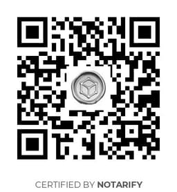 QR Code certificazione Notarify