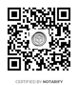 QR Code certificazione Notarify