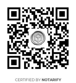 QR Code certificazione Notarify