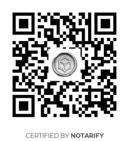 QR Code certificazione Notarify