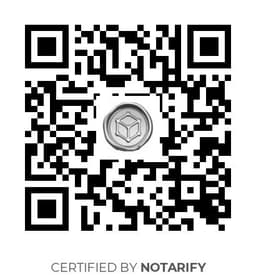 QR Code certificazione Notarify