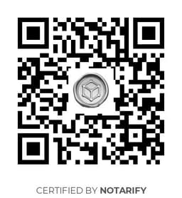 QR Code certificazione Notarify