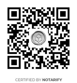 QR Code certificazione Notarify