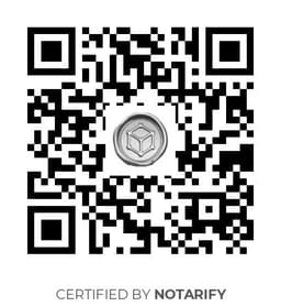 QR Code certificazione Notarify