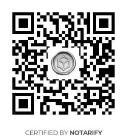 QR Code certificazione Notarify