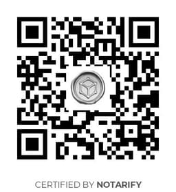 QR Code certificazione Notarify