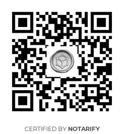 QR Code certificazione Notarify