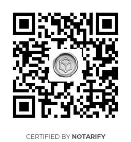QR Code certificazione Notarify