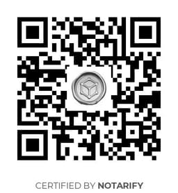QR Code certificazione Notarify