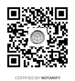 QR Code certificazione Notarify