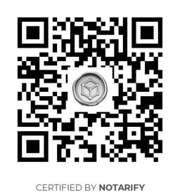 QR Code certificazione Notarify