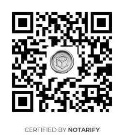 QR Code certificazione Notarify