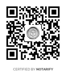 QR Code certificazione Notarify