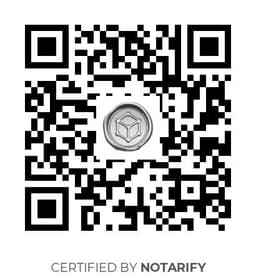 QR Code certificazione Notarify